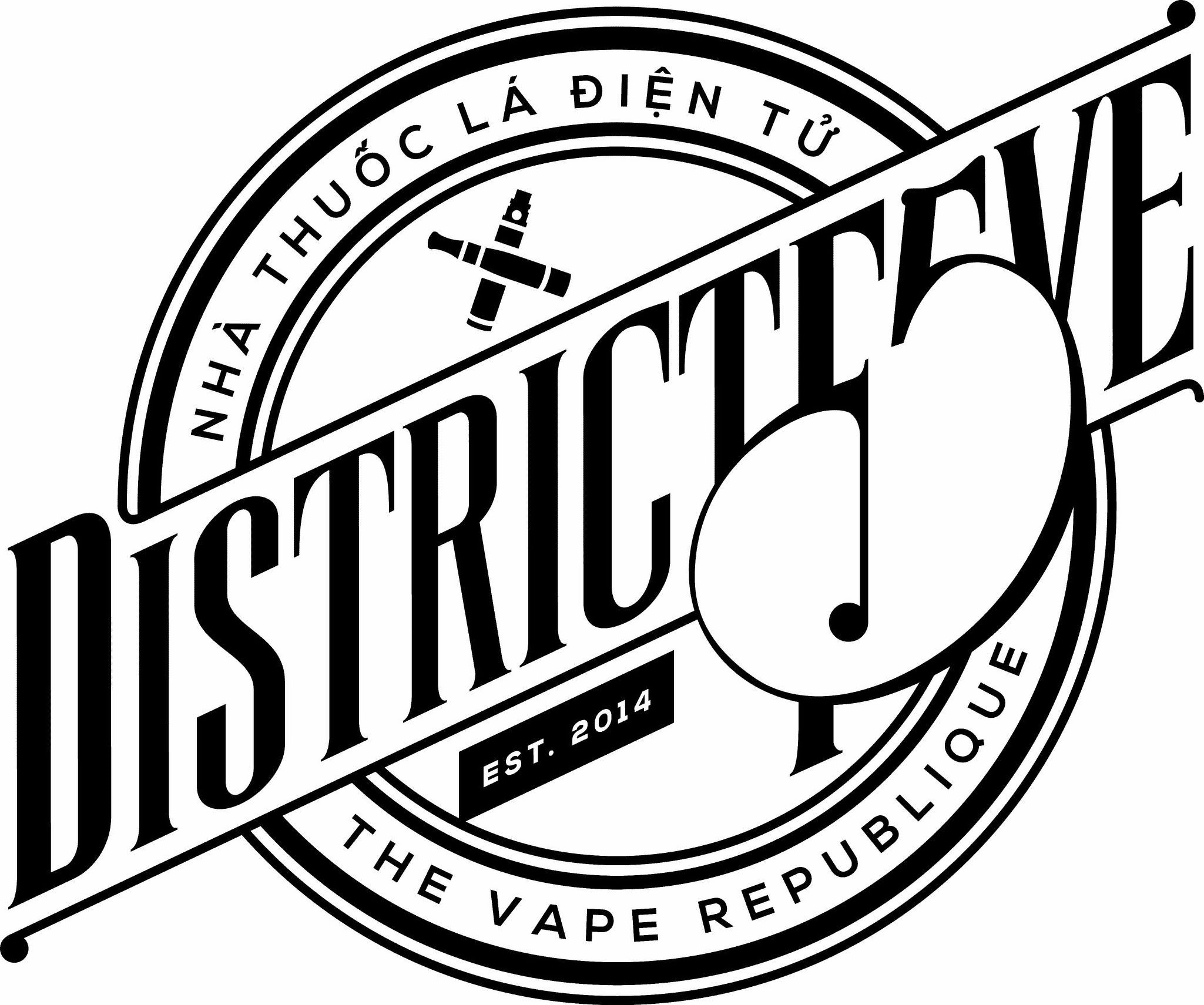  NHA THUOC LA DIEN TU DISTRICTF5VE EST. 2014 THE VAPE REPUBLIQUE