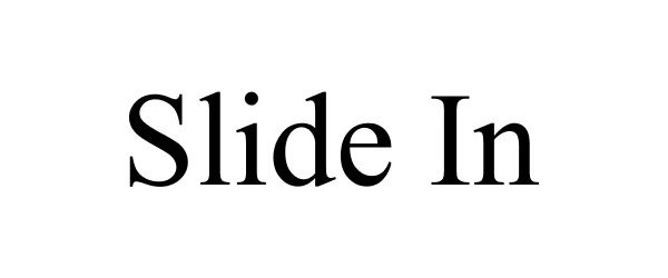 Trademark Logo SLIDE IN