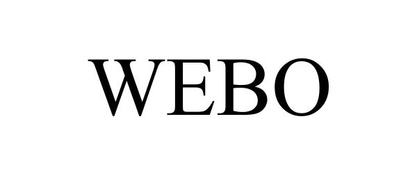 Trademark Logo WEBO