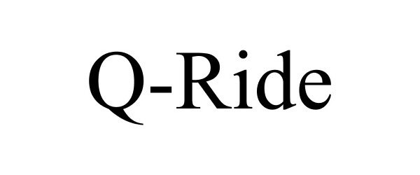 Trademark Logo Q-RIDE