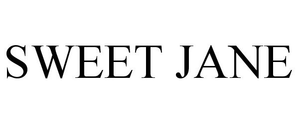 Trademark Logo SWEET JANE