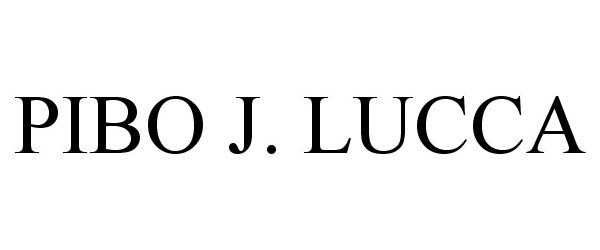 Trademark Logo PIBO J. LUCCA