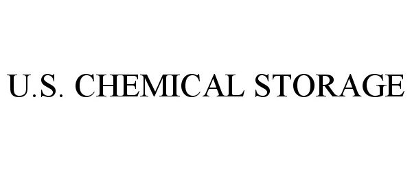 Trademark Logo U.S. CHEMICAL STORAGE