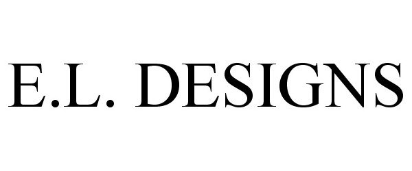 Trademark Logo E.L. DESIGNS