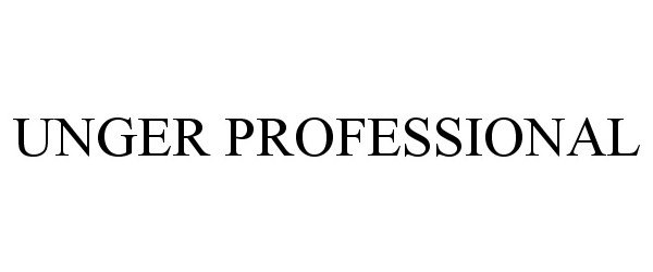 Trademark Logo UNGER PROFESSIONAL
