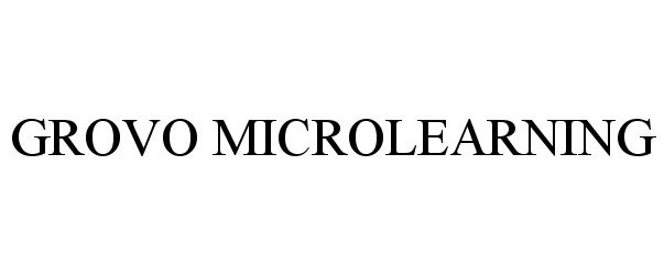 Trademark Logo GROVO MICROLEARNING