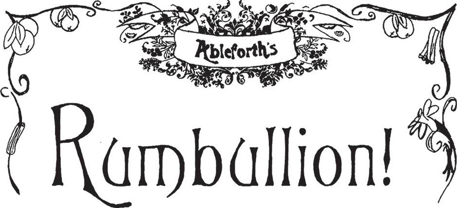 Trademark Logo ABLEFORTH'S RUMBULLION!