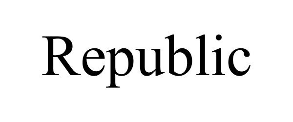 Trademark Logo REPUBLIC