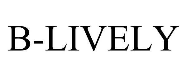 Trademark Logo B-LIVELY