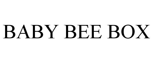 Trademark Logo BABY BEE BOX