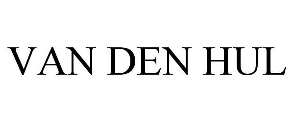 Trademark Logo VAN DEN HUL