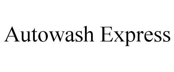 Trademark Logo AUTOWASH EXPRESS