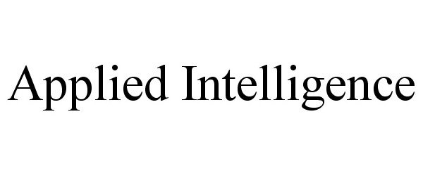 APPLIED INTELLIGENCE