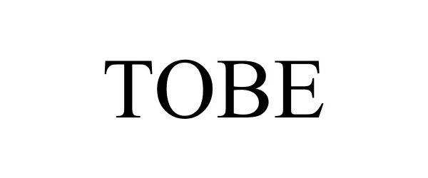 Trademark Logo TOBE