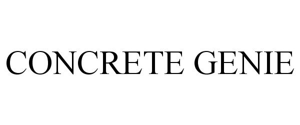 Trademark Logo CONCRETE GENIE