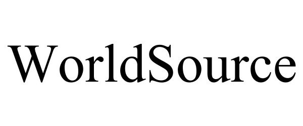 Trademark Logo WORLDSOURCE