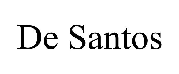 Trademark Logo DE SANTOS