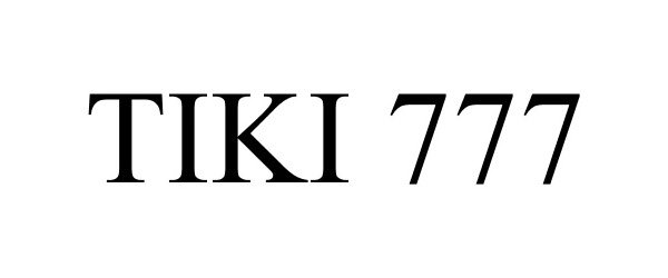Trademark Logo TIKI 777