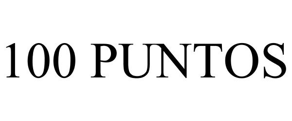 Trademark Logo 100 PUNTOS