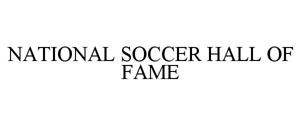  NATIONAL SOCCER HALL OF FAME