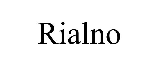 Trademark Logo RIALNO