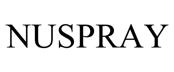 Trademark Logo NUSPRAY