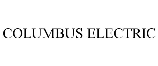  COLUMBUS ELECTRIC