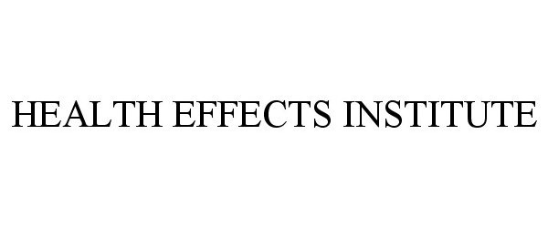  HEALTH EFFECTS INSTITUTE