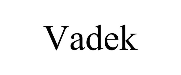 Trademark Logo VADEK