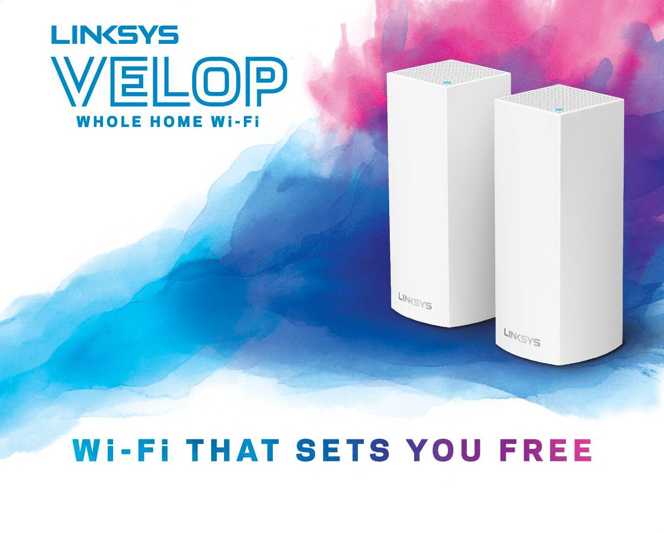 Trademark Logo LINKSYS VELOP WHOLE HOME WI-FI WI-FI THAT SETS YOU FREE LINKSYS