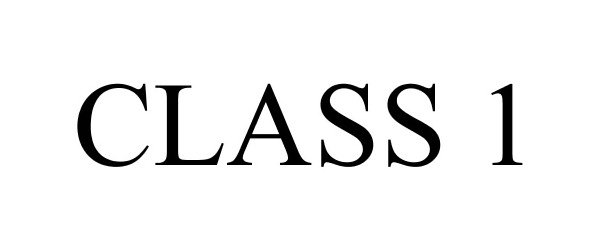 Trademark Logo CLASS 1