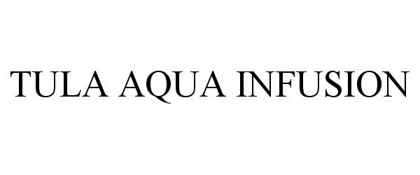 Trademark Logo TULA AQUA INFUSION