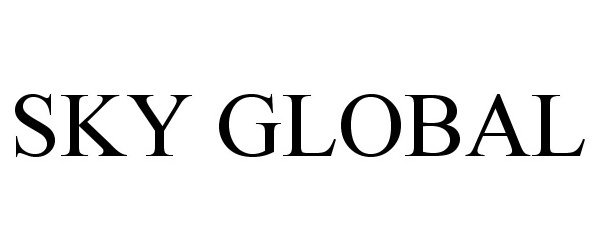 Trademark Logo SKY GLOBAL