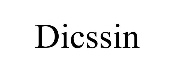 Trademark Logo DICSSIN