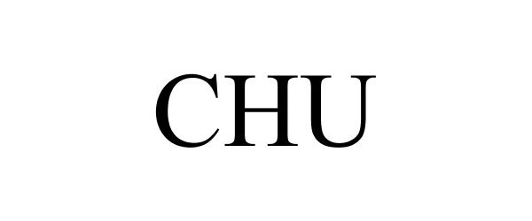 Trademark Logo CHU