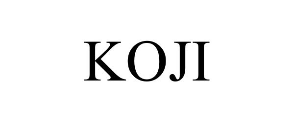 Trademark Logo KOJI