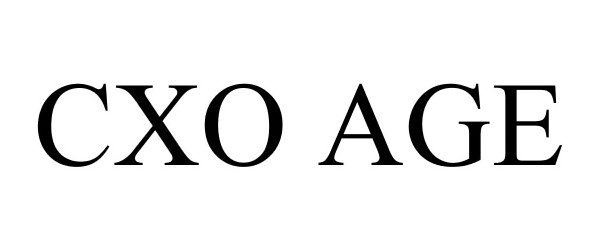 Trademark Logo CXO AGE