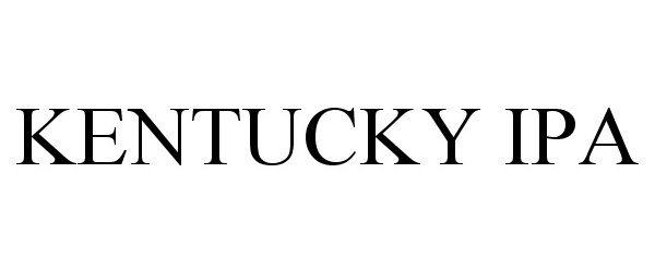 Trademark Logo KENTUCKY IPA