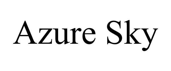 Trademark Logo AZURE SKY