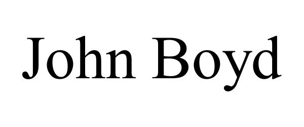 Trademark Logo JOHN BOYD