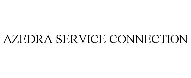 Trademark Logo AZEDRA SERVICE CONNECTION