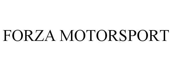 Trademark Logo FORZA MOTORSPORT