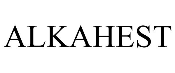 Trademark Logo ALKAHEST