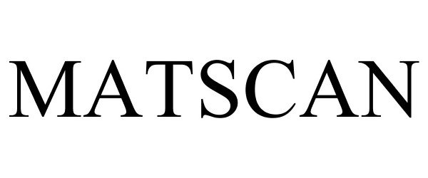 Trademark Logo MATSCAN