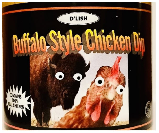  BUFFALO CHICKEN WING DIG D'LISH CONTAINS 100% REAL CHICKEN 1LB (448G)