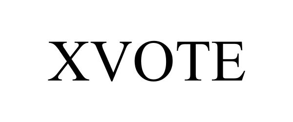 Trademark Logo XVOTE
