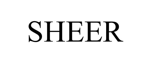 Trademark Logo SHEER