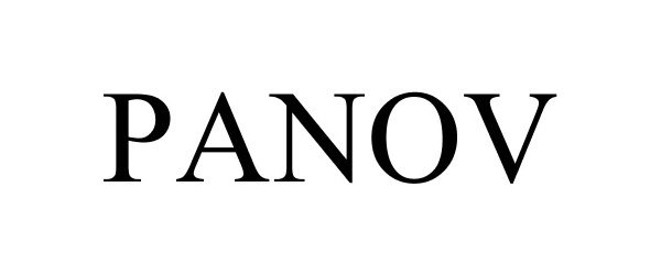 Trademark Logo PANOV
