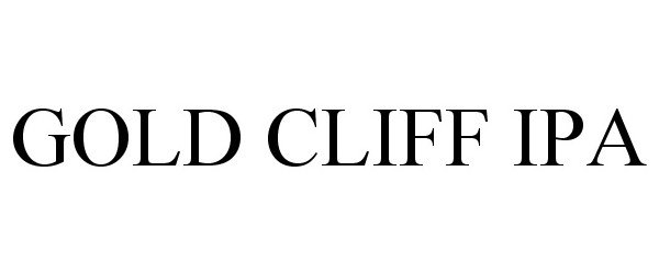 Trademark Logo GOLD CLIFF IPA