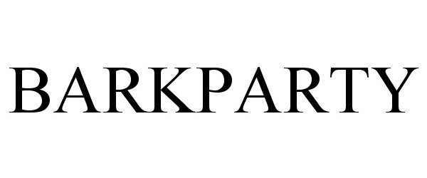 Trademark Logo BARKPARTY